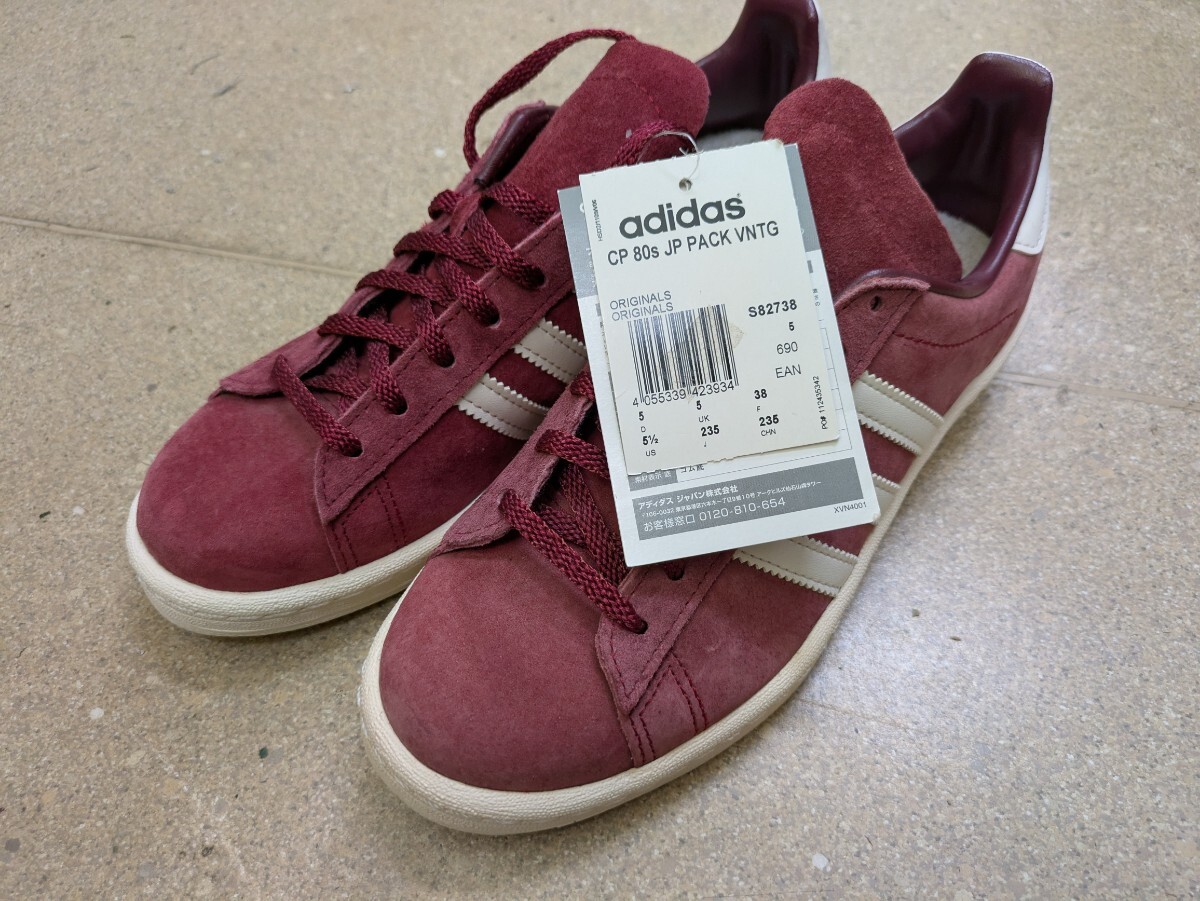 新品未使用 adidas CAMPAS 80s JP PACK VNTG 23.5cm アディダス キャンパス ヴィンテージ スエード スニーカー拍卖