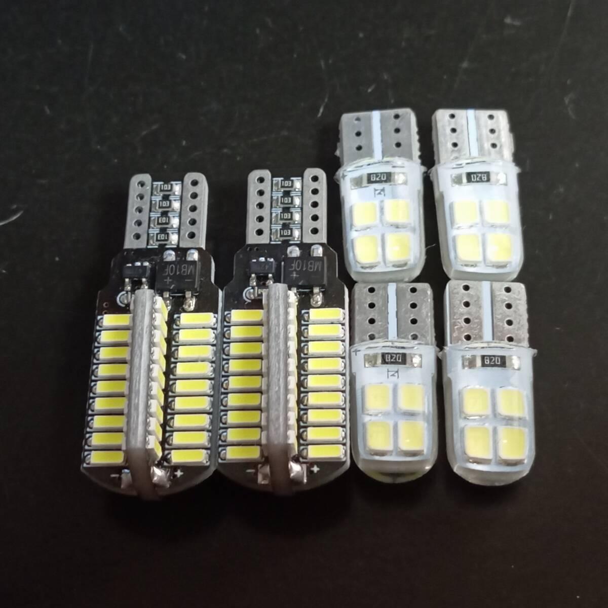 ハイゼットカーゴ S321V S331V S700V S710V 爆光!LED ポジション球 スモール バックランプ ナンバー灯 6個セット T10 T16 ホワイト/72/8拍卖