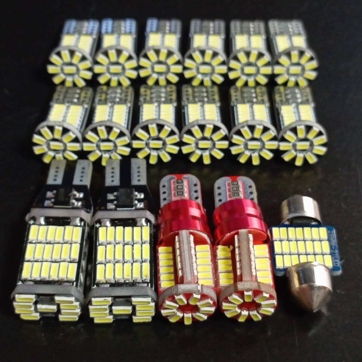 超爆光!17個セット 20系 ヴェルファイア T10 LED ルームランプ バックランプ ポジション ナンバー灯 ホワイト トヨタ /45/57/34/t28拍卖
