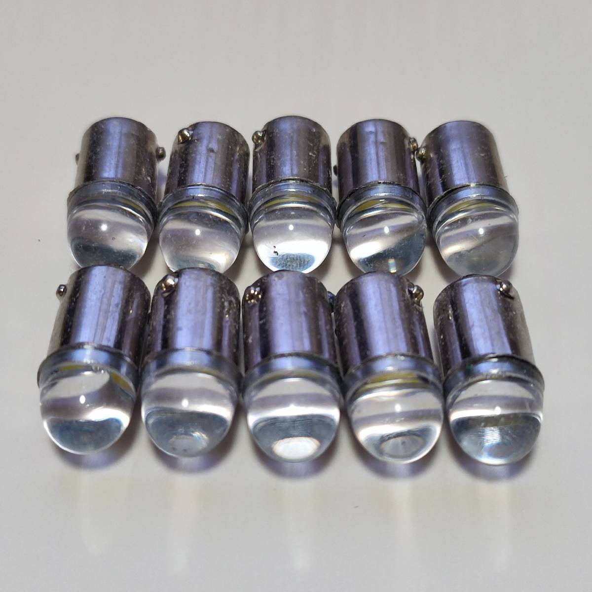 新作!100個 角マーカー用 BA9S 12V 24V レンズ LED 電球 ホワイト 白 デコトラ拍卖