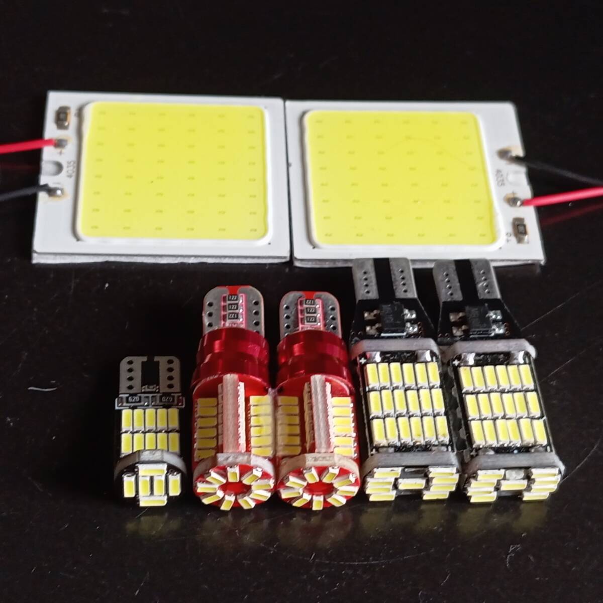 爆光! ルークス ML21S T10 LED COBパネル ルームランプ ポジション ナンバー灯 バックランプ 7個セット ホワイト 日産 /45/57/26/c48拍卖