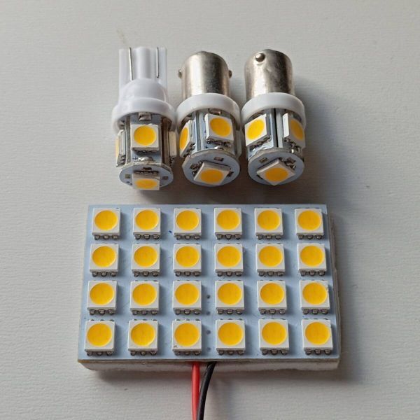 電球色 Y12 ウイングロード(ウィングロード) 超爆光! T10 LED ルームランプ 4個セット ウォームホワイト 暖色 日産 /d24/d9/d5拍卖