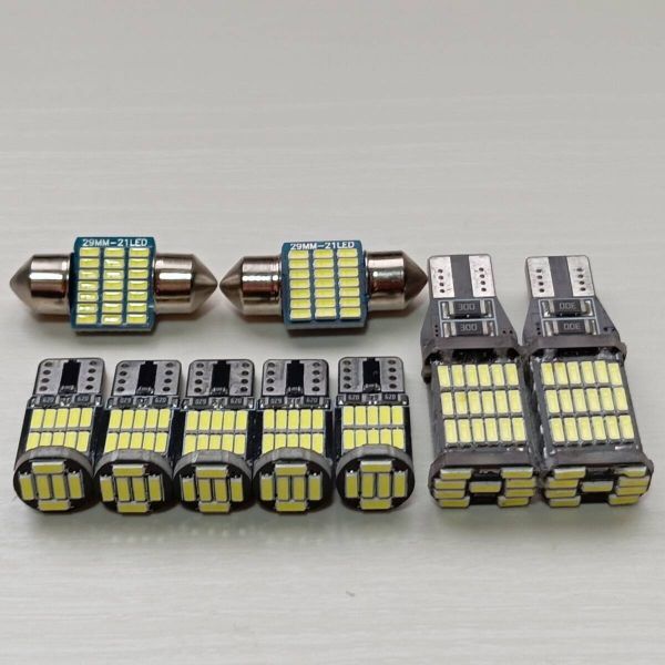 バモス HM1 HM2 ルームランプ バックランプ ポジション球 ナンバー灯 T10 LED ホワイト 9個セット ホンダ /45/26/t28拍卖