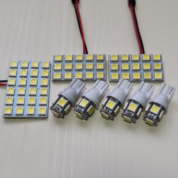 ZVW52 プリウス PHV 超爆光!T10 LED ルームランプ 8個セット ホワイト トヨタ /s24/s15/5拍卖