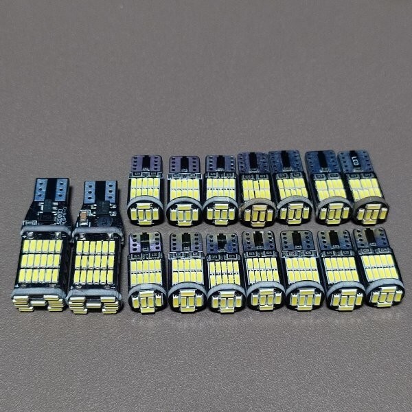 超爆光!ランドクルーザープラド TX-L T10 LED ルームランプ ナンバー灯 バックランプ 16個セット ホワイト トヨタ /45/26拍卖