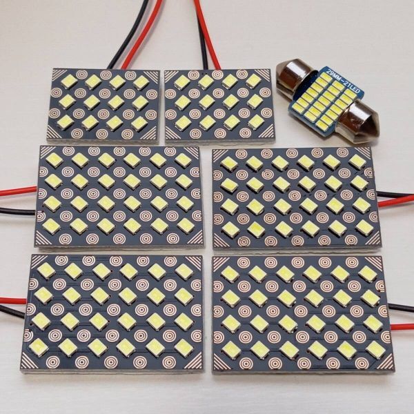 ZRR70系 ヴォクシー(ドームランプ車) 超爆光! T10 LED ルームランプ 7個セット トヨタ /s24/s12/t28拍卖