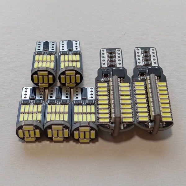 超爆光!ノート NE/E12系 T10 LED ルームランプ バックライト ナンバー灯 7個セット ホワイト 日産 /72/26拍卖