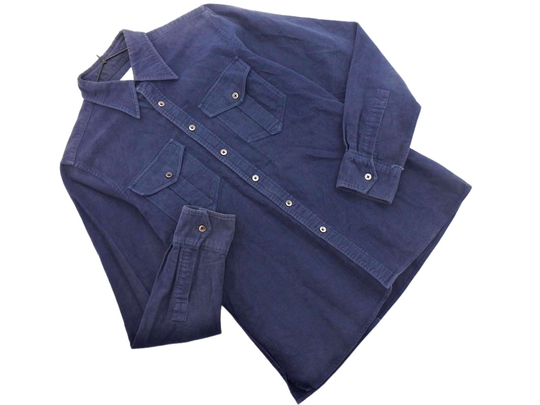 Paul Smith ポールスミス 長袖 シャツ sizeL/紺 ◇■ ☆ fia3 メンズ拍卖