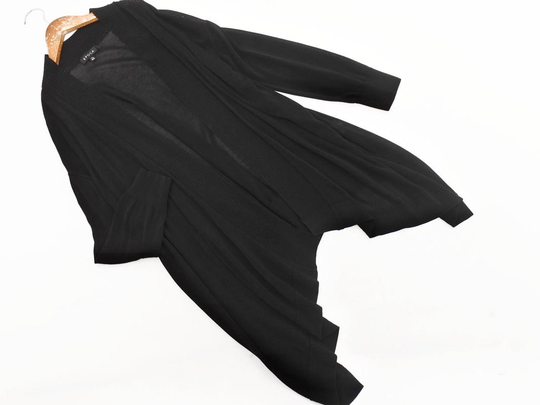 EPOCA エポカ ニット カーディガン size40/黒 ◇■ ☆ fia3 レディース拍卖