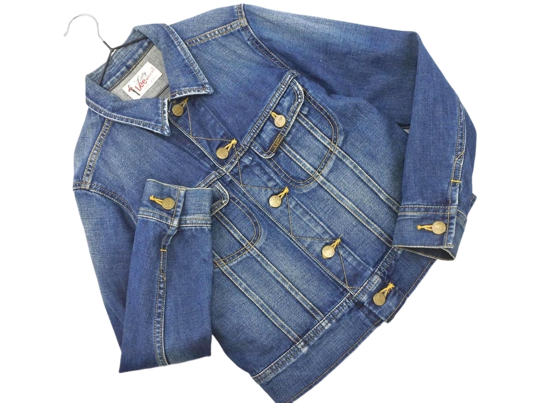 Lee リー RIDERS ライダース USED加工 Gジャン デニム ジャケット sizeS/青 ◇■ ☆ fia5 レディース拍卖