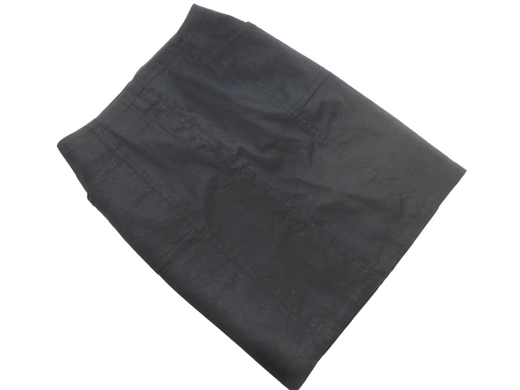 ネコポスOK MICHEL KLEIN ミッシェルクラン タイト スカート size38/黒 ■■ ☆ fia4 レディース拍卖