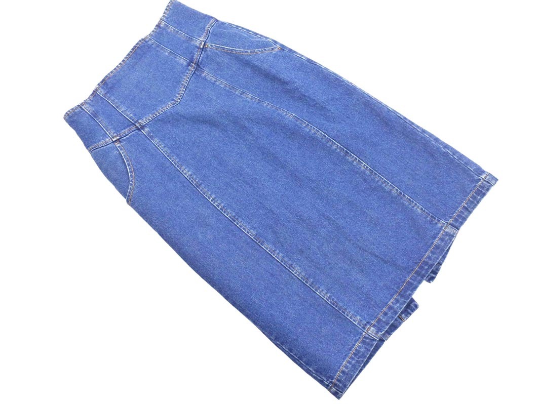 SLY スライ スリット ロング デニムスカート size1/青 ■■ ☆ fia9 レディース拍卖