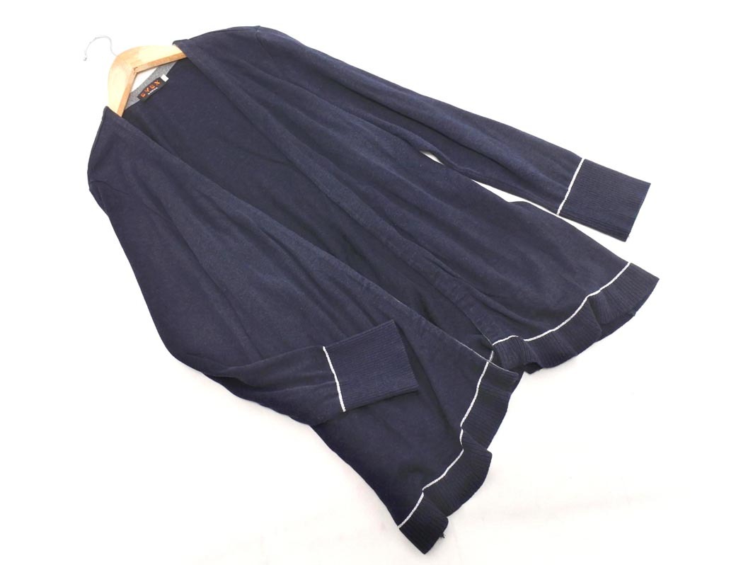 EVEX by KRIZIA エヴェックスバイクリツィア カーディガン size40/紺 ◇■ ☆ fia9 レディース拍卖