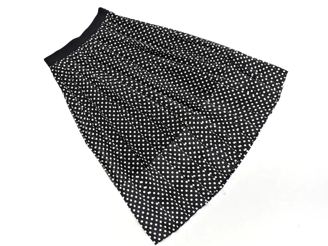 EPOCA エポカ ドット ロング スカート size38/黒 ◇■ ☆ fib6 レディース拍卖