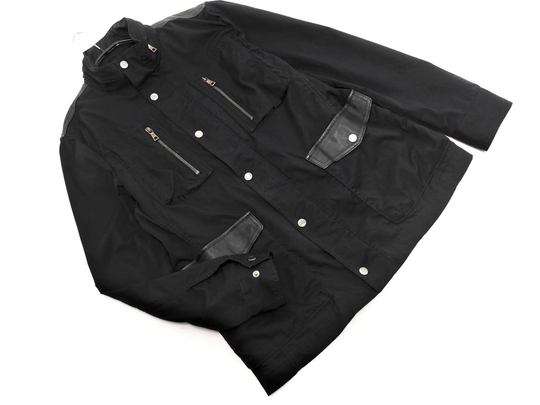 EPOCA UOMO エポカ ウォモ スタンドカラー ジャケット size46/黒 ◇■ ☆ fib6 メンズ拍卖