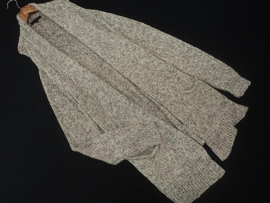 iCB アイシービー ラメ ロング カーディガン sizeL/グレー ◇■ ☆ fib7 レディース拍卖