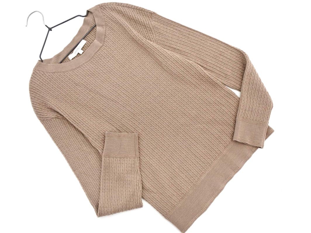 UNTITLED アンタイトル ウール混 ケーブル編み ニット セーター size2/ベージュ ◇■ ☆ fic2 レディース拍卖