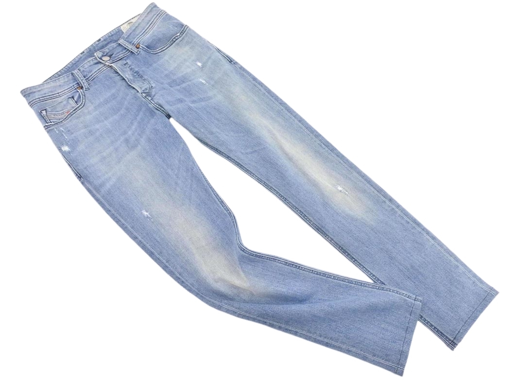 DIESEL ディーゼル SLEENKER ダメージ加工 スキニー デニムパンツ size28/青 ■■ ☆ fic4 レディース拍卖