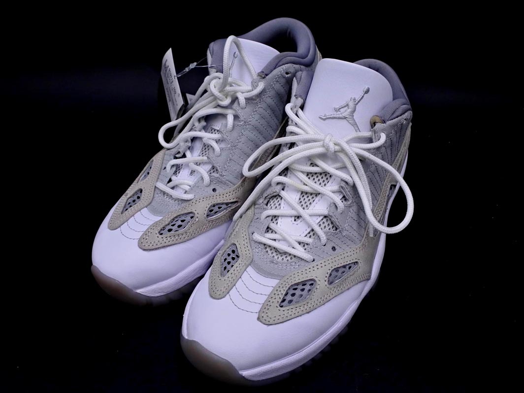 新品 ナイキ 919712-102 AIR JORDAN 11 RETRO LOW IE エアジョーダン 11 レトロ ロー スニーカー size28/白xグレー ■■◎ ☆ fic4 メンズ拍卖