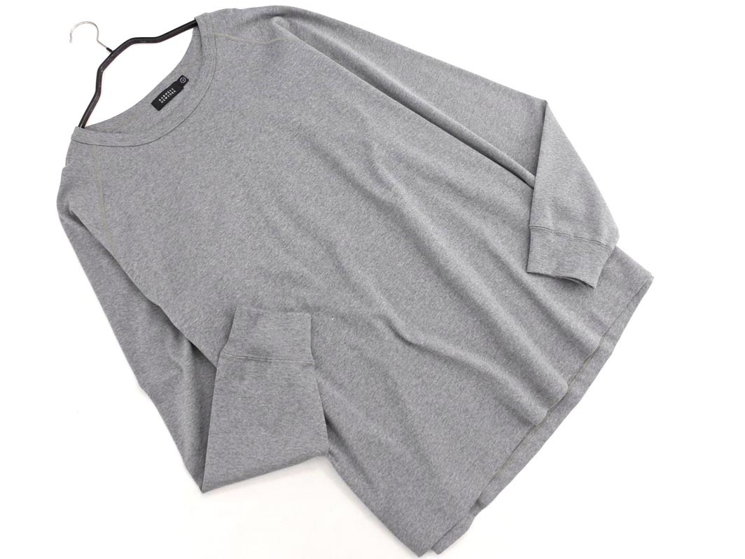 バーニーズ ニューヨーク 2229628 ラグランスリーブ オーバーサイズ ロングスリーブ Tシャツ sizeL/グレー ◇■ ☆ fic4 メンズ拍卖