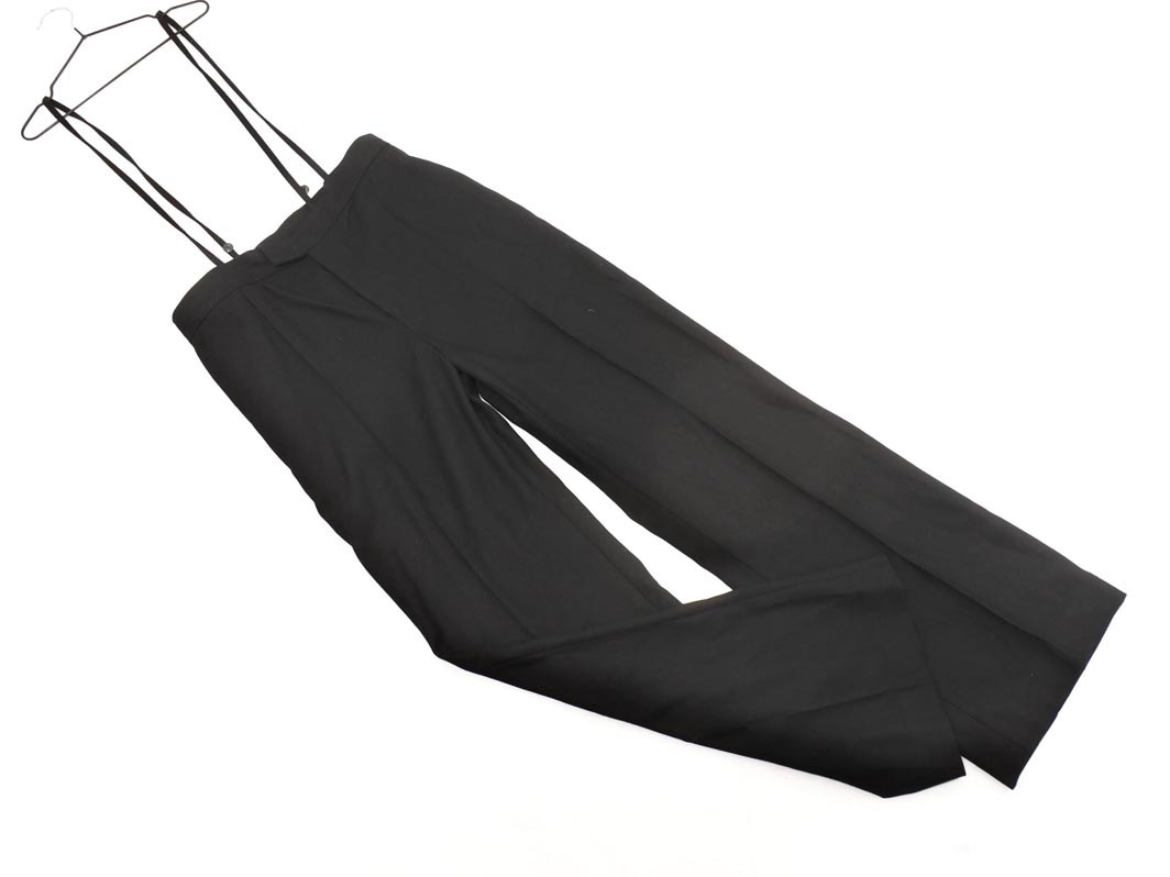 新品 Rouge vif ルージュヴィフ アバハウス サスペンダー 付 センタータック パンツ size36/黒 ■■ ☆ fic6 レディース拍卖