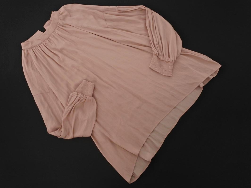 Leilian レリアン 大きいサイズ バンドカラー ブラウス シャツ size13/ピンク ■◇ ☆ fic5 レディース拍卖