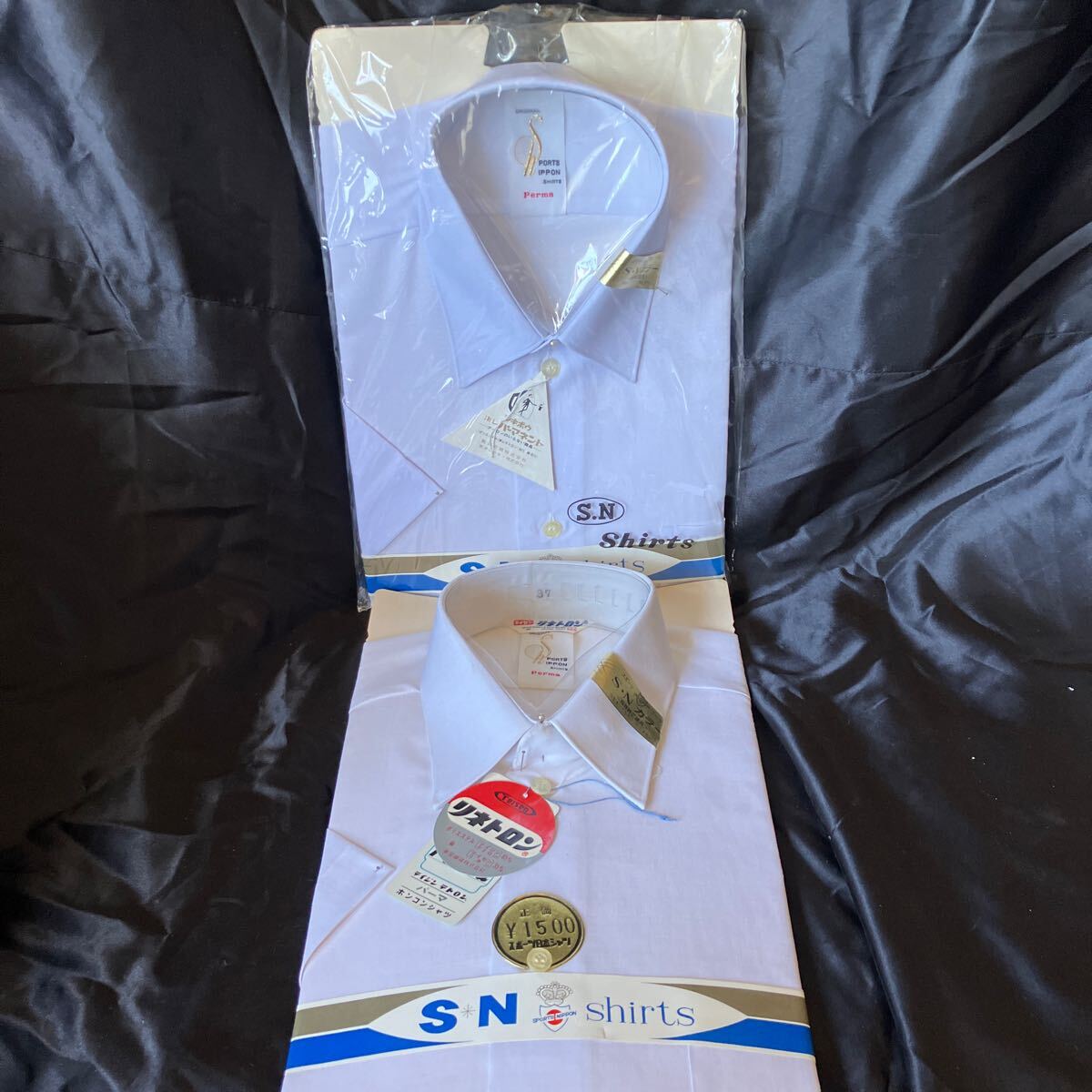 S・N カッターシャツ 37サイズ 新品未使用品 スポーツ ホワイト ◎2点セット拍卖