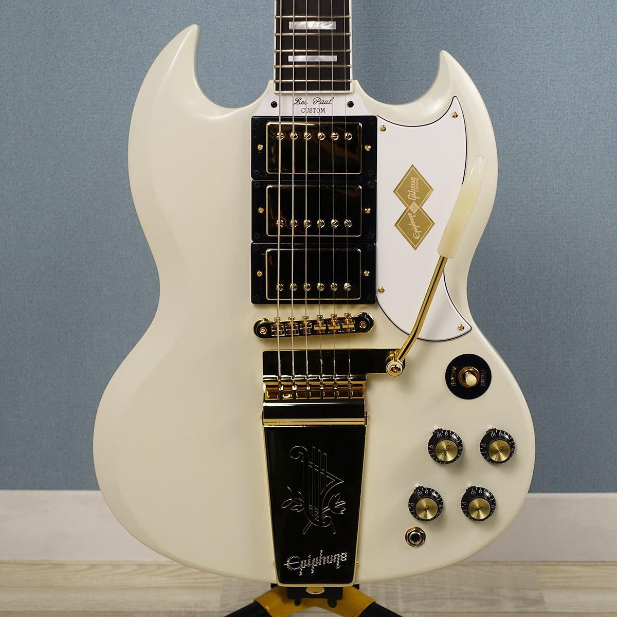 Epiphone 1963 Les Paul SG Custom With Maestro Vibrola Classic White拍卖