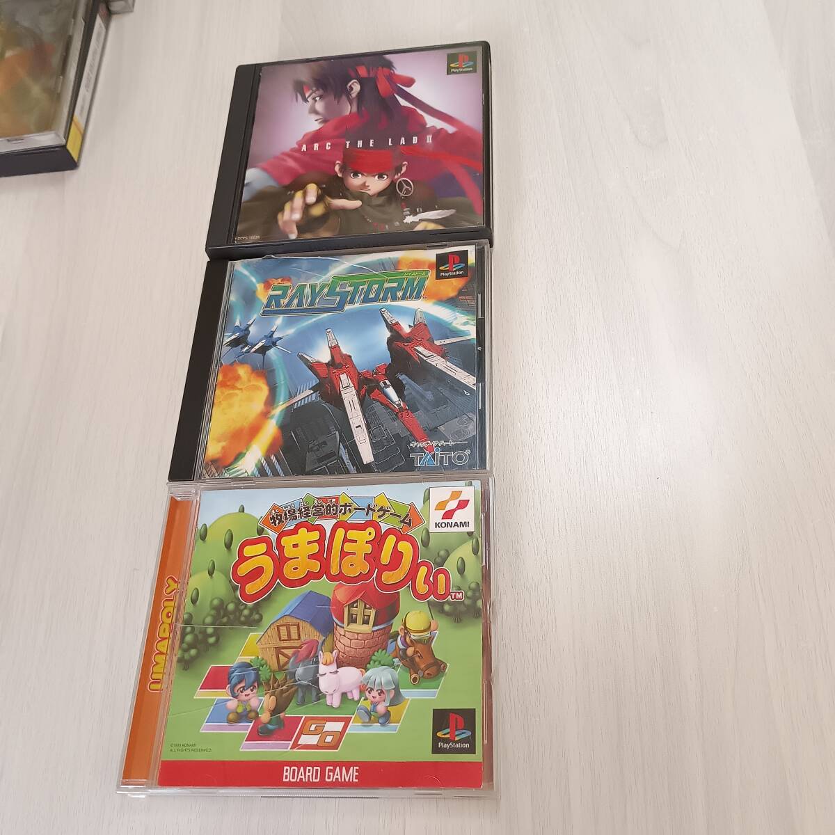 ◯即決 PS レイストーム 牧場経営的ボードゲーム うまぽりぃ アークザラッド2  何本でも同梱OK◯拍卖
