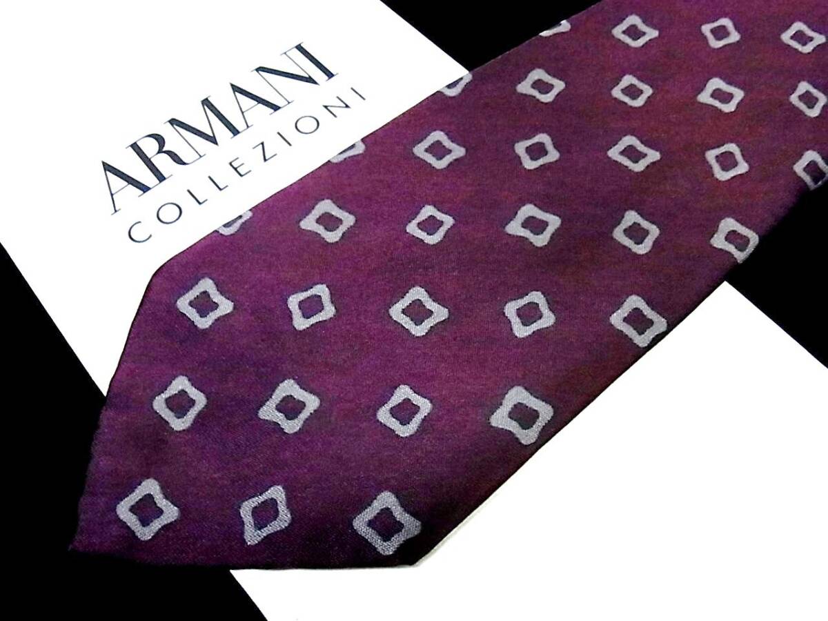 ■E5773N●良品●アルマーニ【COLLEZIONI】ネクタイ★拍卖