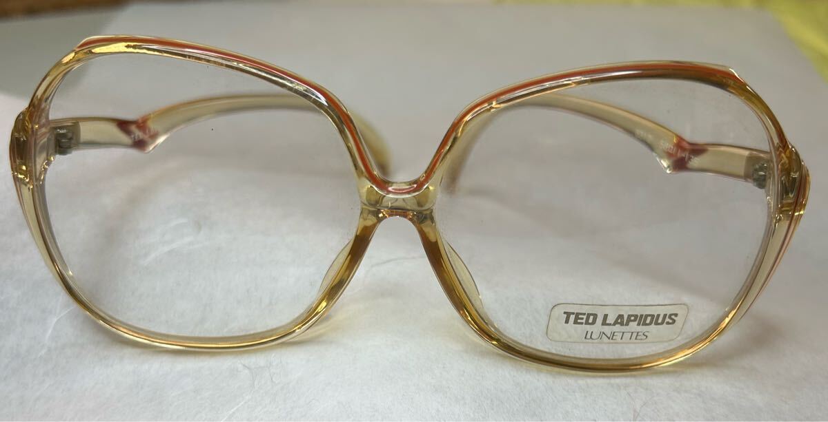 TED LAPIDAS LUNETTES 眼鏡フレーム フルリム 秋色 58-11-135 未使用保管品拍卖