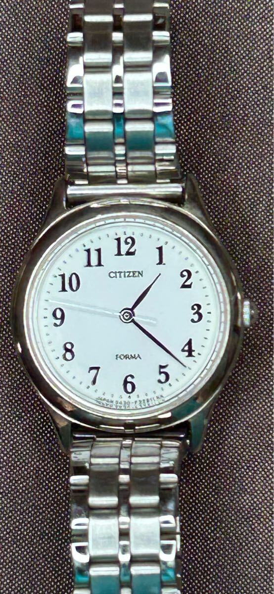 シチズン FORMA クオーツ レディース腕時計 腕周り15cm ! 軽い used SEIKO電池交換済み拍卖