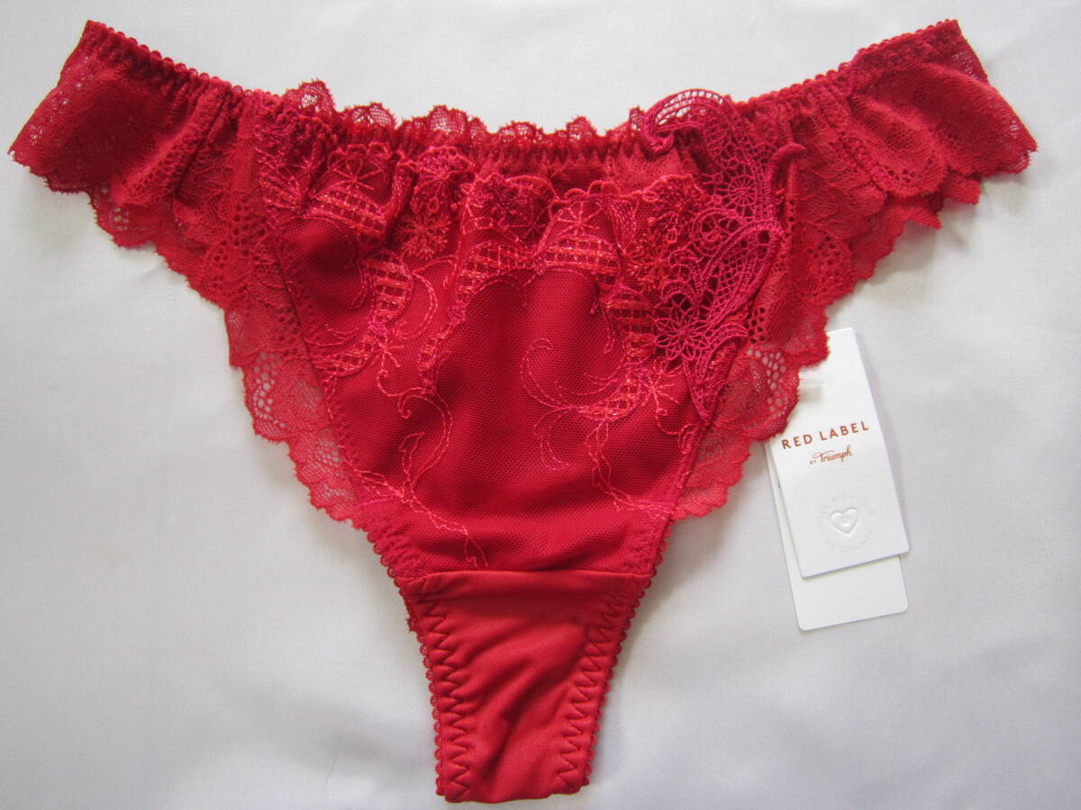 【トリンプ】レッドレーベル オーロラTバックショーツ M 赤拍卖