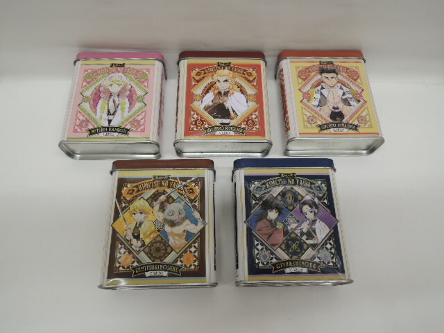 0p9l4B 鬼滅の刃 CANDY缶コレクション 5個セット(缶のみ 汚れあり)拍卖