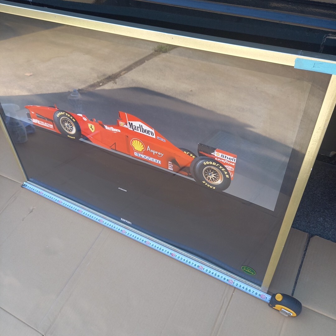 およそ 1010×715 額 フレーム フェラーリ f1 飾り インテリア ガレージ パネル拍卖