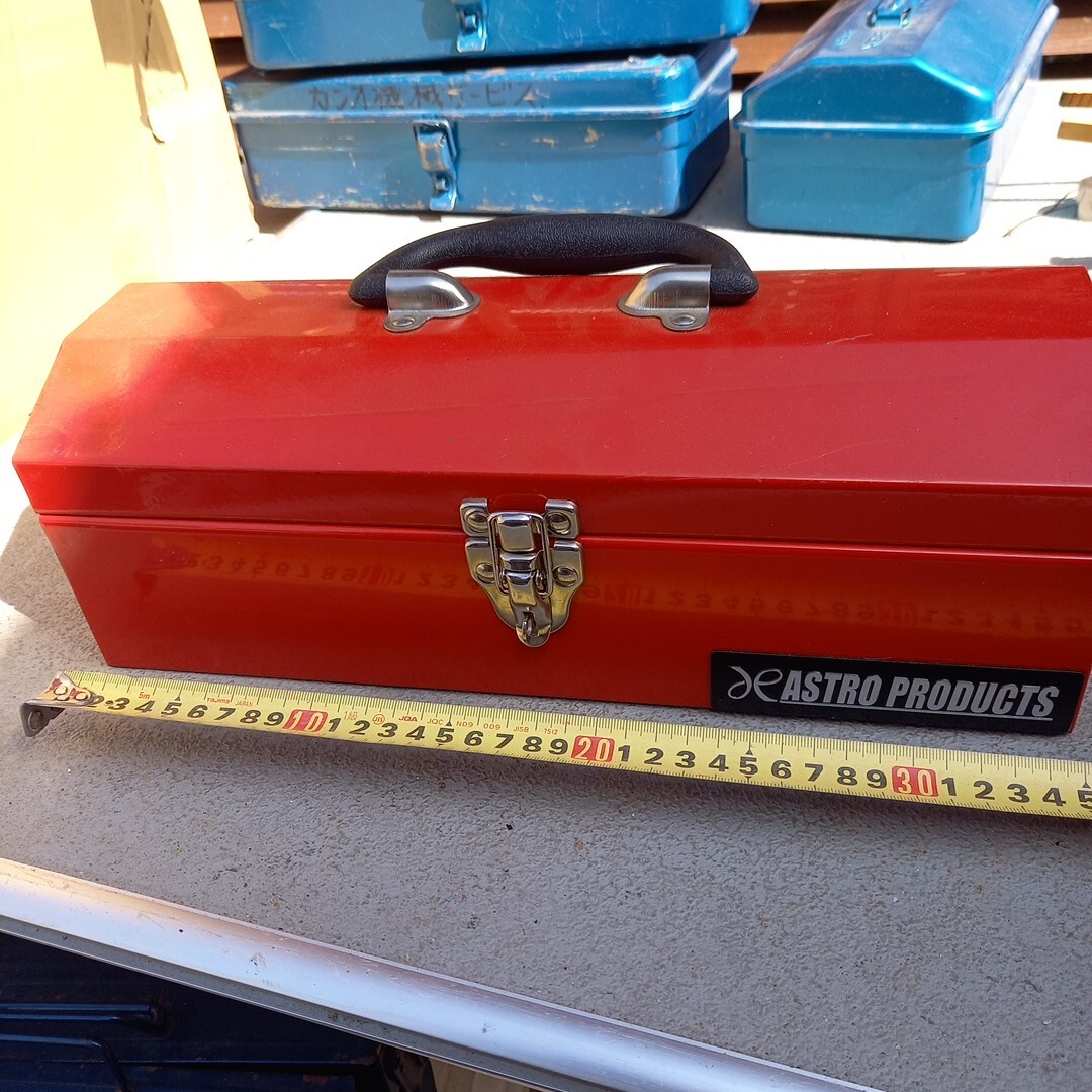 アストロプロダクツ 工具箱 ツールボックス 道具箱 赤 およそ360×150×120 拍卖