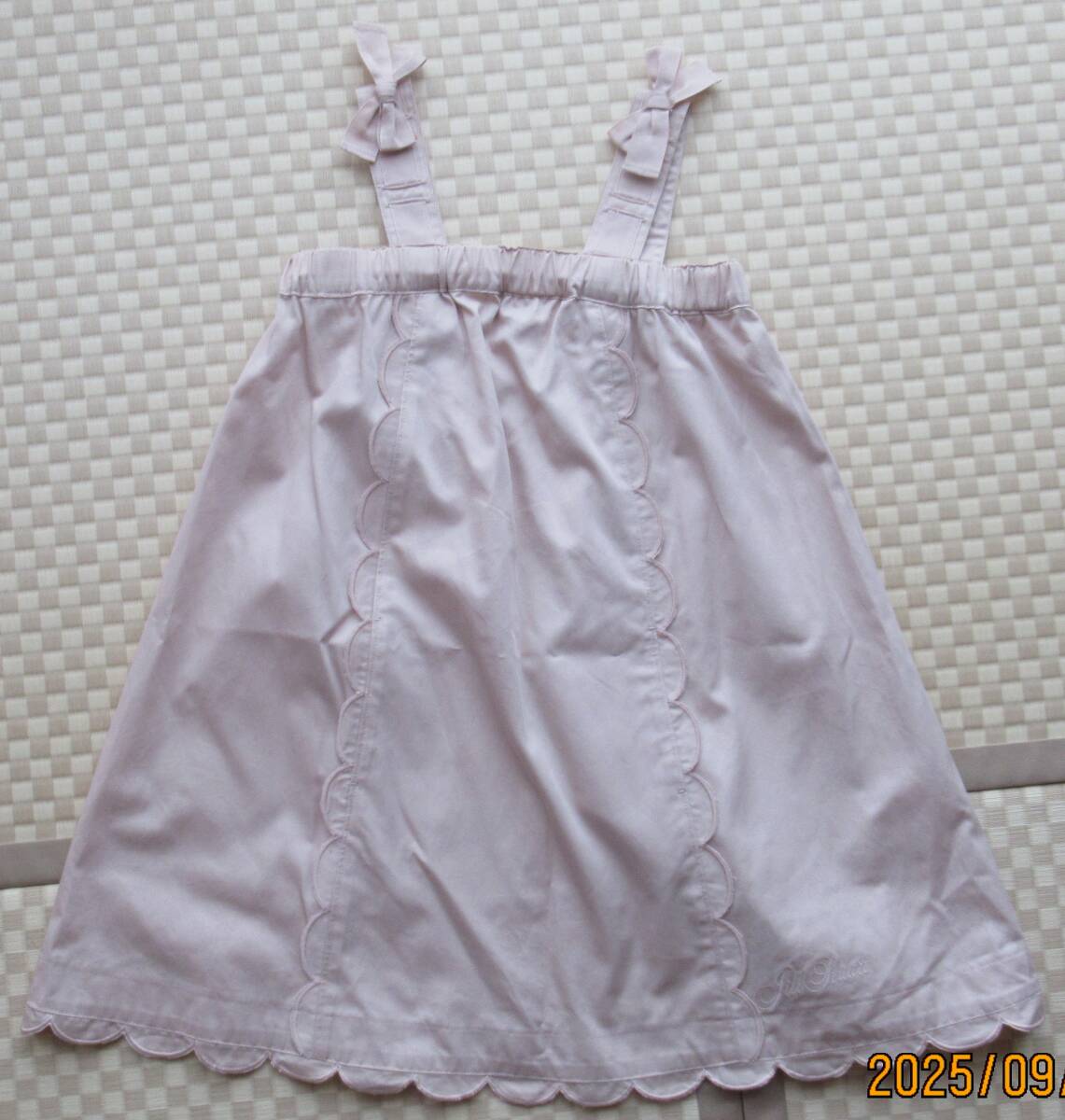 新品 未使用 タグ付き ジルスチュアートニューヨーク 130サイズ くすみピンク ワンピース ジャンパースカート jillny 子供服拍卖