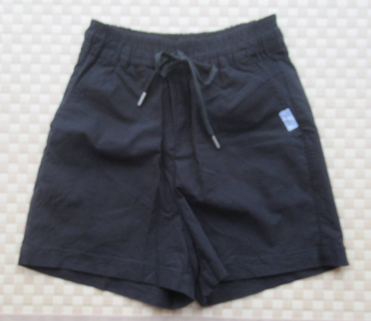 美品 ピンクラテ S 140サイズ ストレッチ ショートパンツ ブラック ウエストゴム 子供服 ジュニア キッズ 女の子 シンプル拍卖