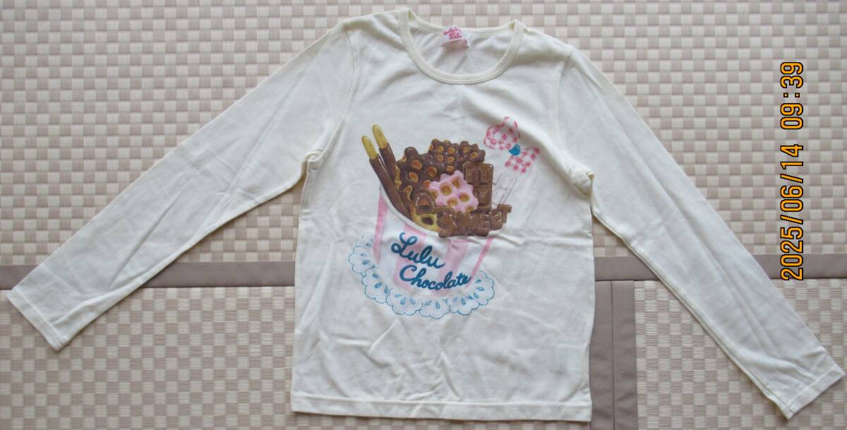 新品 日本製 シャーリーテンプル エミリーテンプルルル 140サイズ 長袖 カットソー ロンT チョコレート スイーツ 子供 女の子拍卖