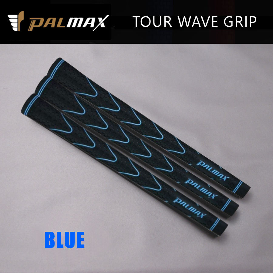 ★☆PALMAX パルマックス “ TOUR WAVE GRIP ” ラバー バックライン無 ブルー 3本~ 新品☆★拍卖