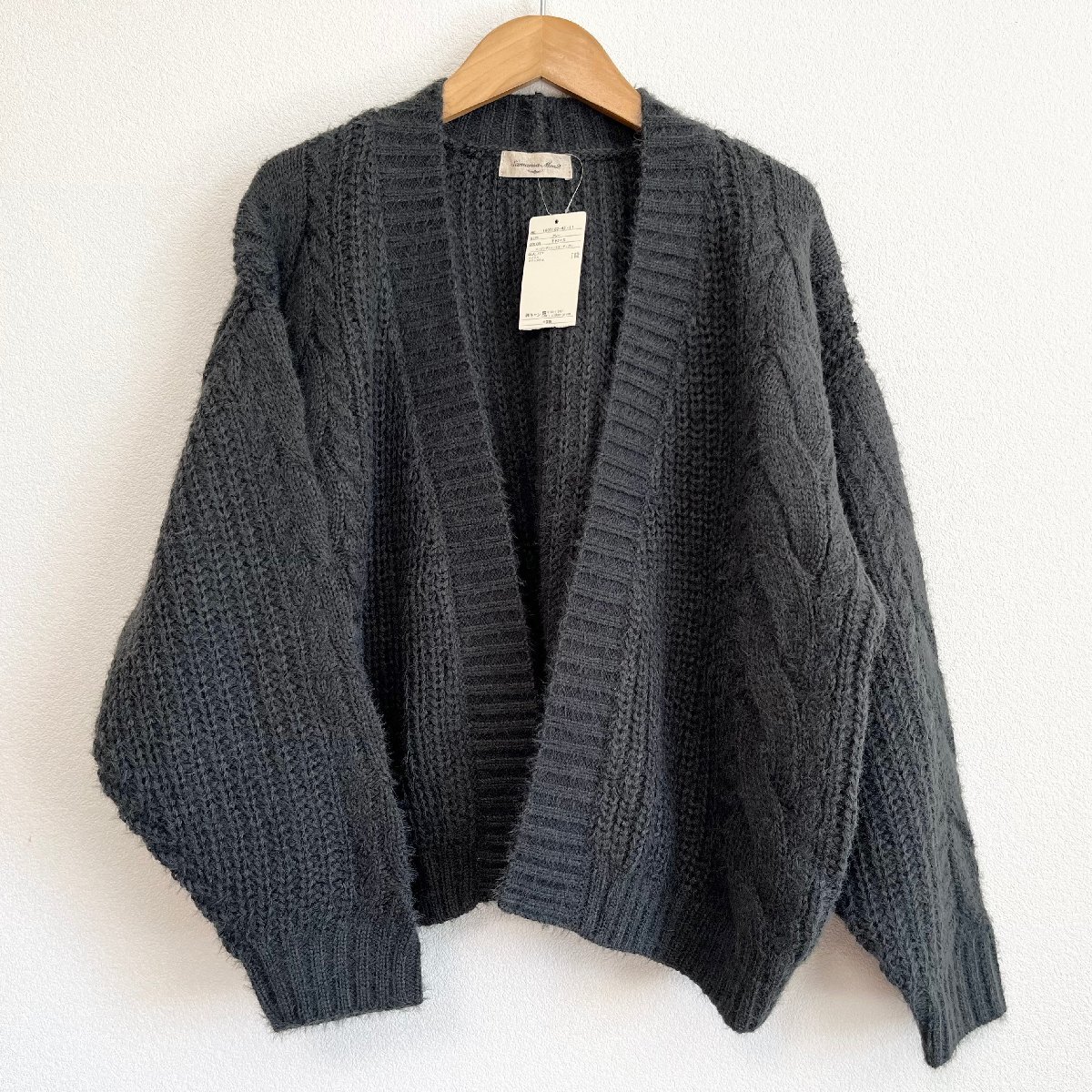 未使用品 SM2 サマンサモスモス 前開き 編みニット カーディガン F レディース 冬 タグ付き 美品拍卖