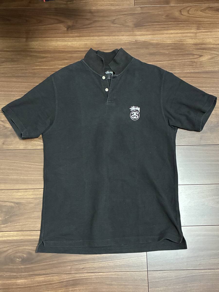 ステューシー ポロシャツ Lサイズ stussy 黒拍卖