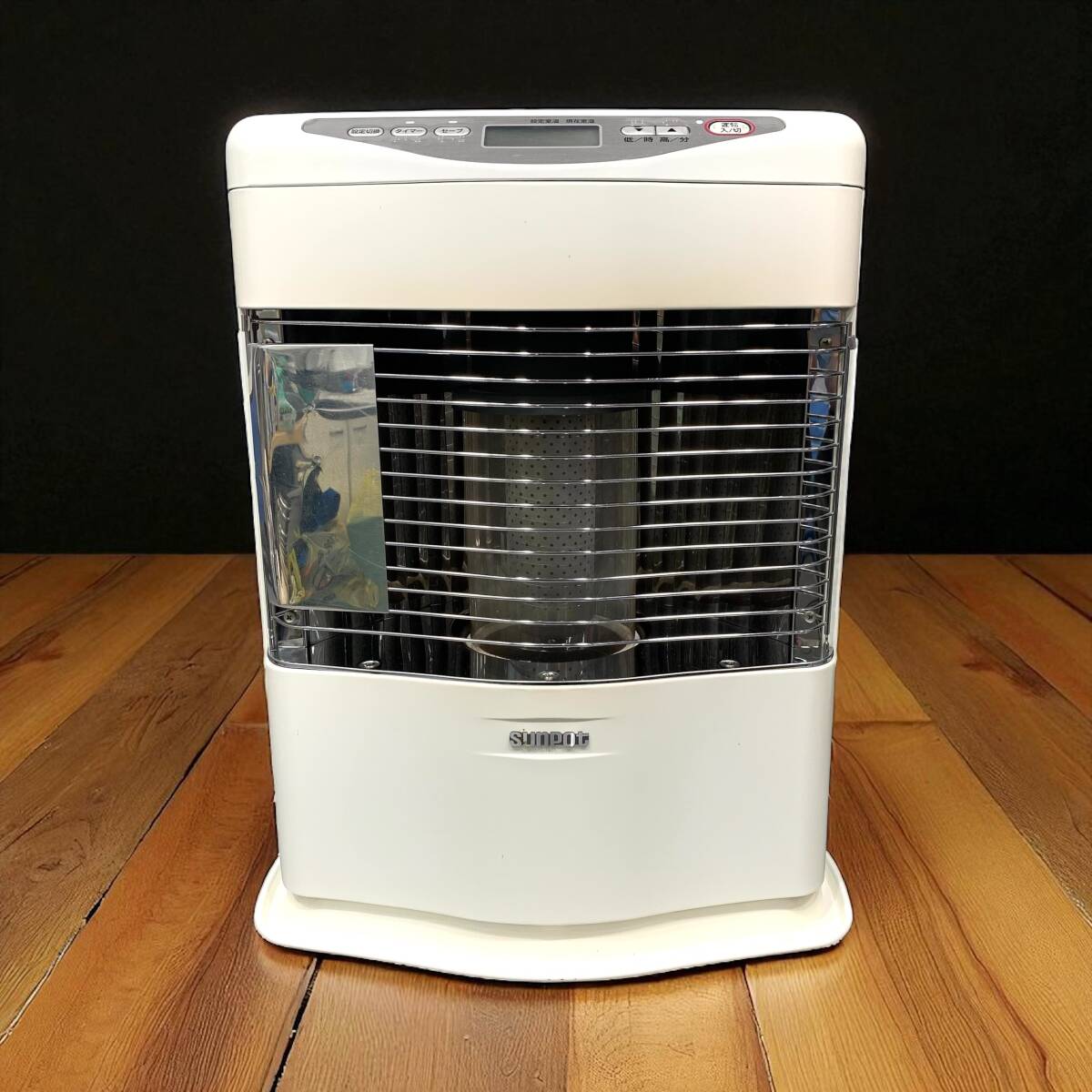 25C403_ジA SUNPOT サンポット FF式石油ストーブ FFR-384BL M 2014年製 ストーブ 暖房 現状品 中古【店頭引き取り・お渡し歓迎】拍卖