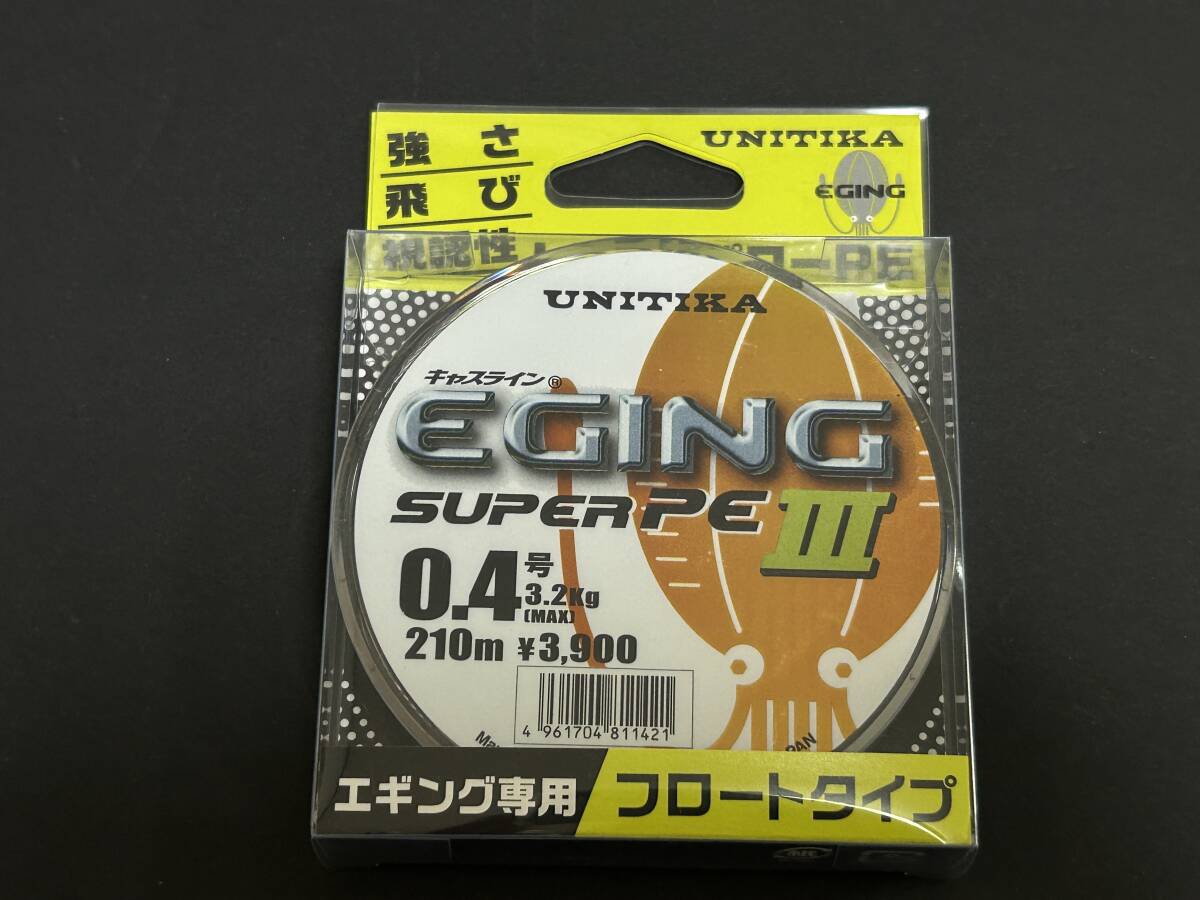 C ■■ 新品 ユニチカ エギングスーパーPE Ⅲ 0.4号 210m 1個 フロートタイプ パッケージ色褪せあり UNITIKA ■■ Z2.09  拍卖