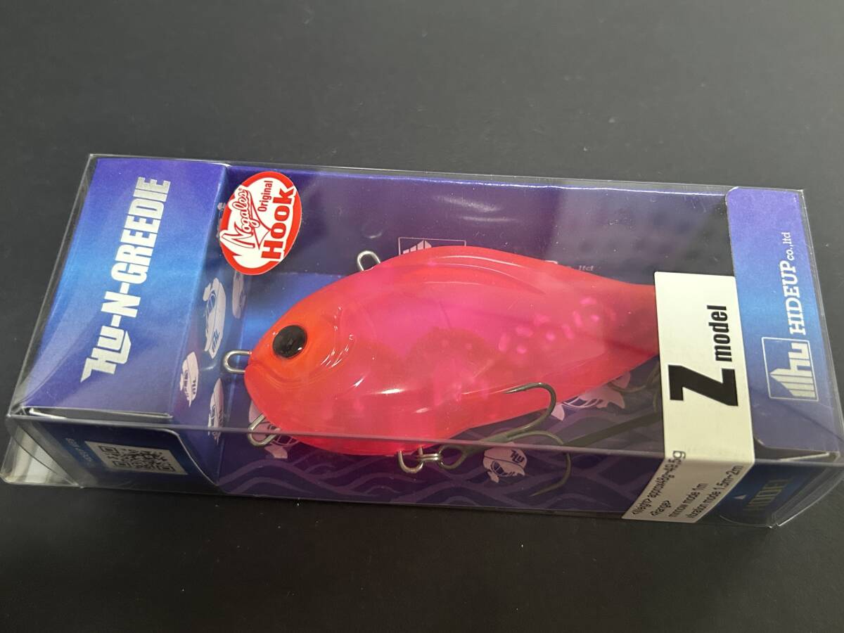⑤ ■■ 新品 ハイドアップ HU-N-GREEDIE エヌグリーディー Zモデル 100㎜ 48g【クリアーホットピンク】HIDEUP ■■ KD.10拍卖