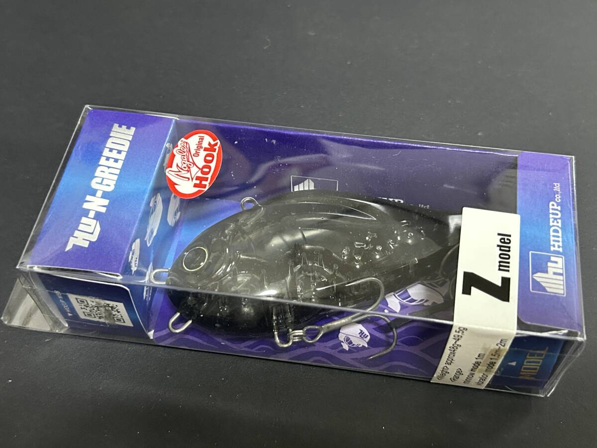⑨ ■■ 新品 ハイドアップ HU-N-GREEDIE エヌグリーディー Zモデル 100㎜ 48g【ホワイトバックスモーク】 HIDEUP ■■ KD.10拍卖