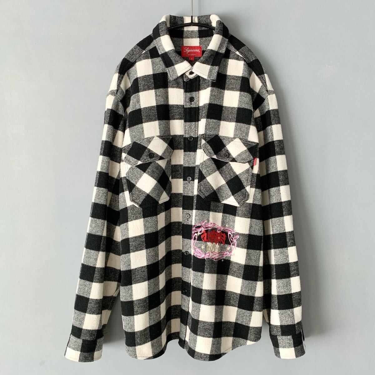 Supreme バッファローチェック ウールシャツジャケット L シュプリーム拍卖