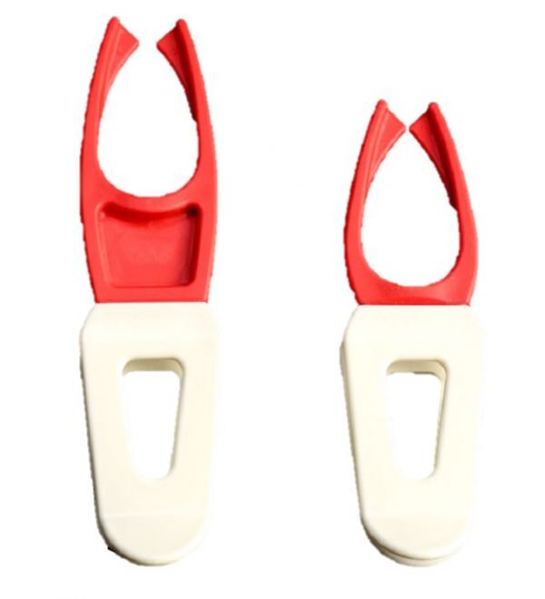 送料無料! バッカン 竿受け ロッドクリップ 筏釣り 磯釣り 赤 レッド拍卖