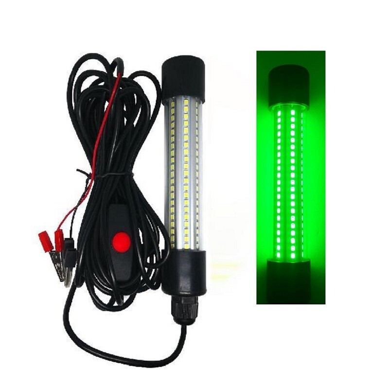 送料無料! 集魚灯 水中ライト 126LED グリーン DC12V 5mコード IP68 水中集魚灯 水中灯 集魚ライト 高輝度 釣り 夜釣り拍卖