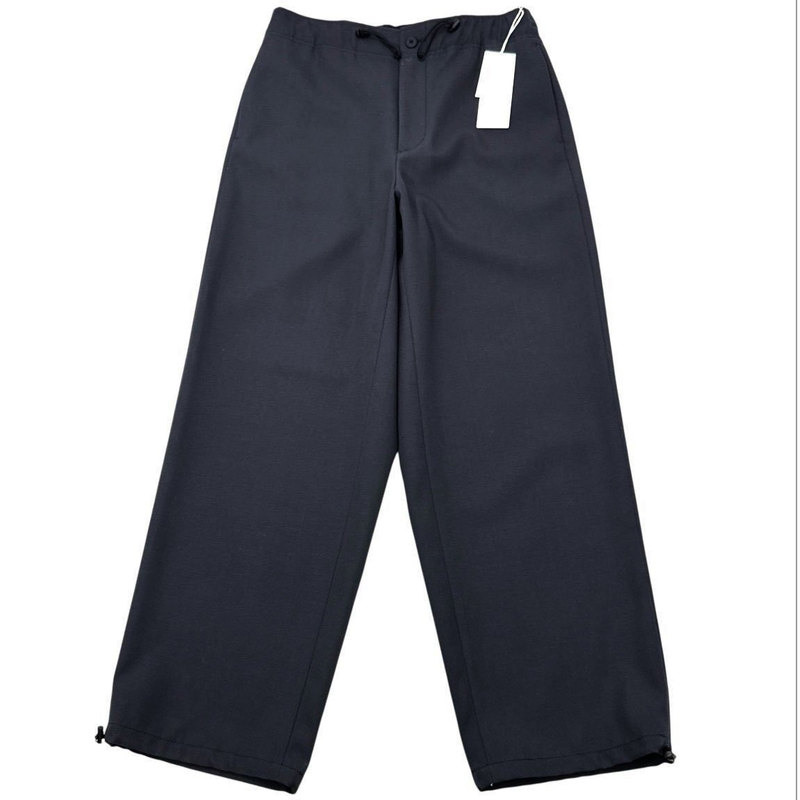 【タグ付・新品・定価57,200円】ATON BACK SATIN UTILITY PANTS ユーティリティーパンツ size6(48) CHARCOAL GRAY PRAGCW0708 エイトン拍卖